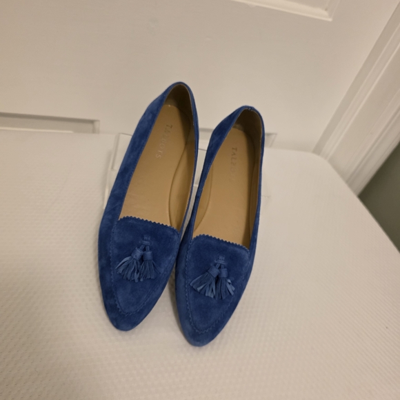 Talbots Shoes - NWOB Talbots Royal Blue Suede Tassel Francesca Loafers Size 8.5 Business Casual
